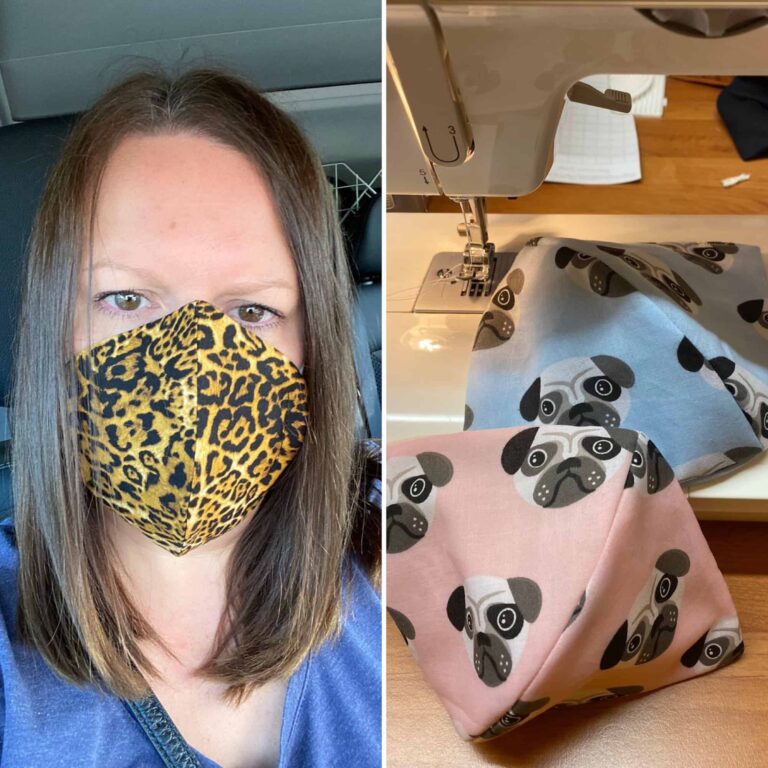Health hero Helen makes masks for hospital charity