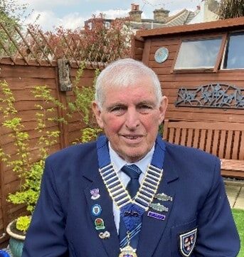 Keith Woods, President of Wallington Bowling Club and Men's Captain
